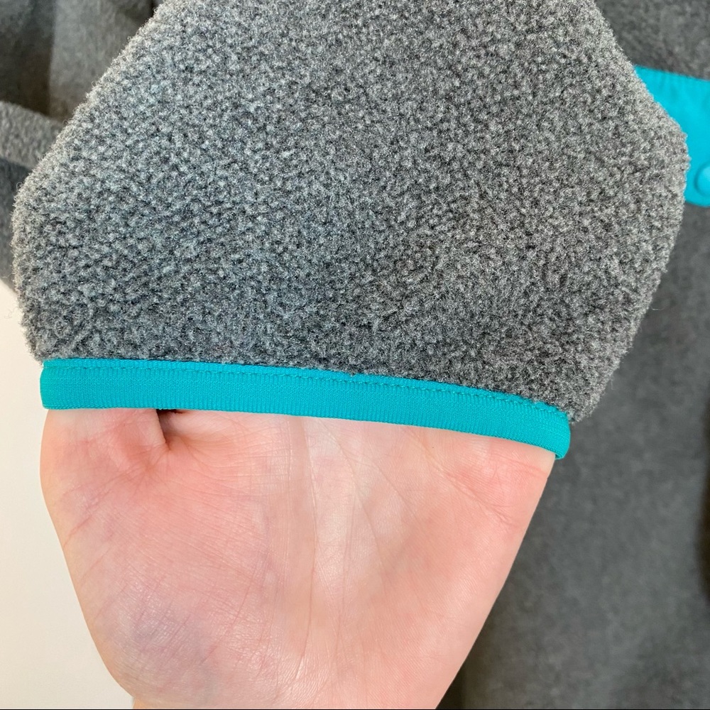 Patagonia Lightweight Synchilla Snap-T Fleece Pullover Nickel/Regen Green - Picture 6 of 9